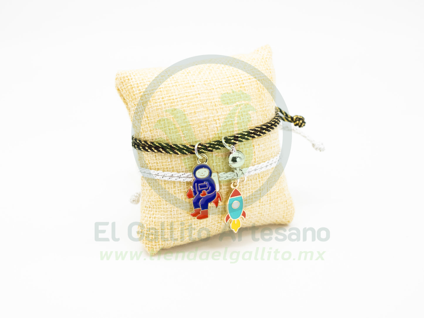 Pulsera Pareja MD27 | Astronauta Cohete