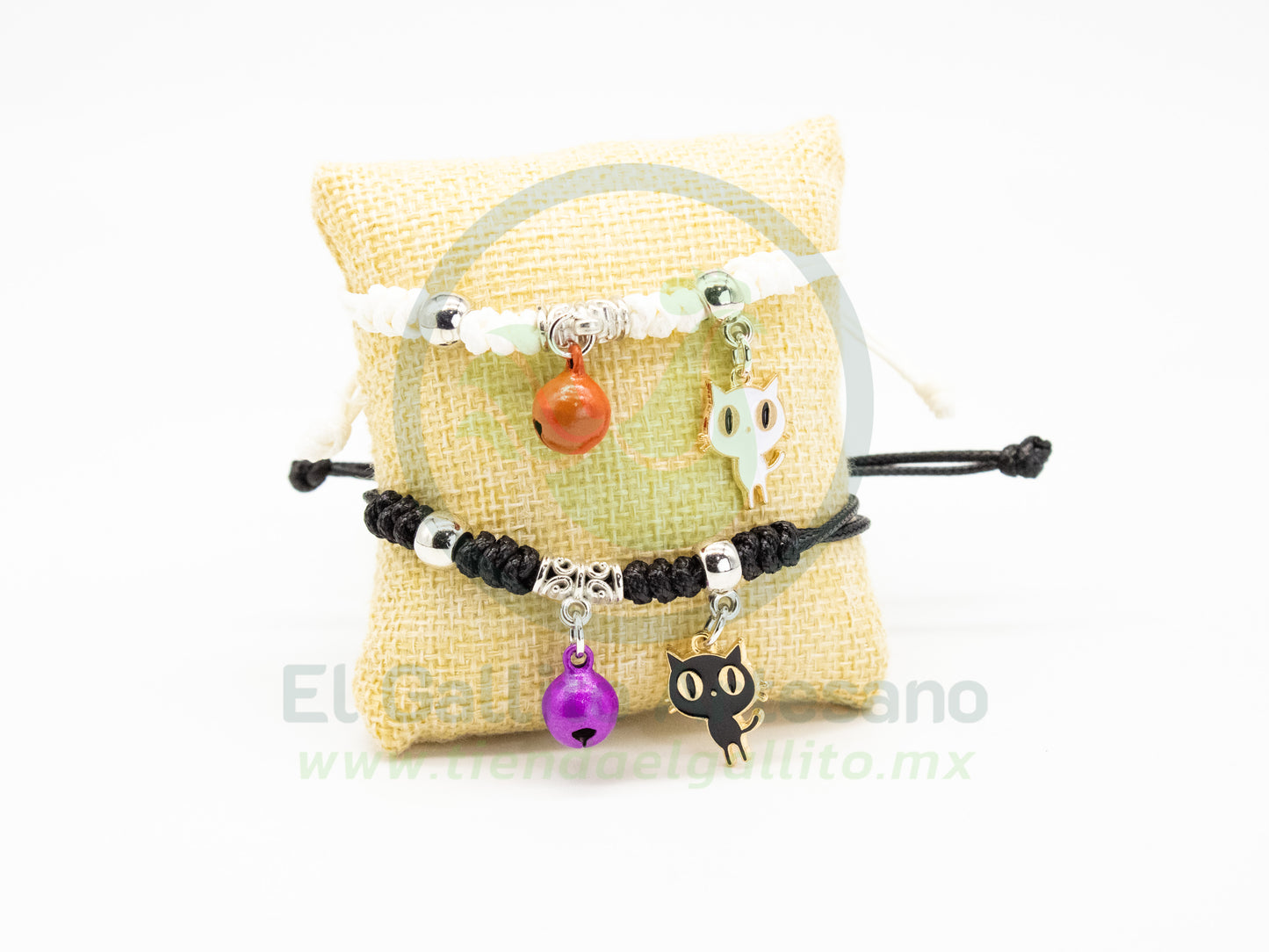 Pulsera Pareja MD30 | Gatitos Campana