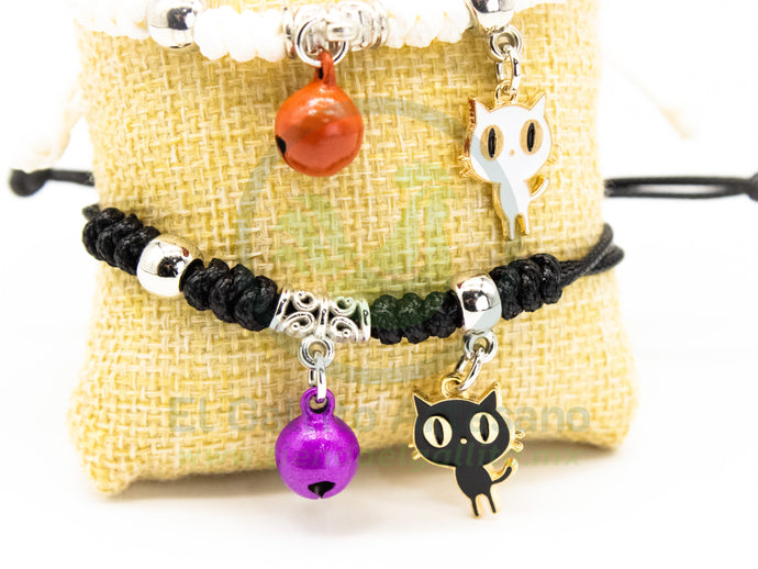 Pulsera Pareja MD30 | Gatitos Campana