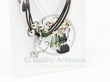 Cargar imagen en el visor de la galería, Pulsera Pareja MD31 | Gatitos Bl/Neg
