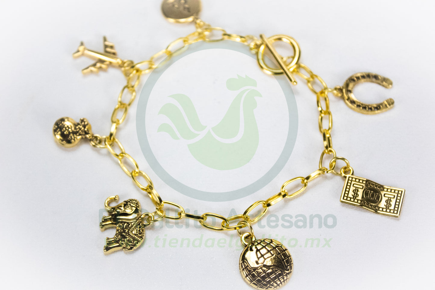 Pulsera XH #03 Deseos Dorada