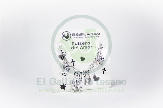 Pulsera XH #06 Amor Niquelada
