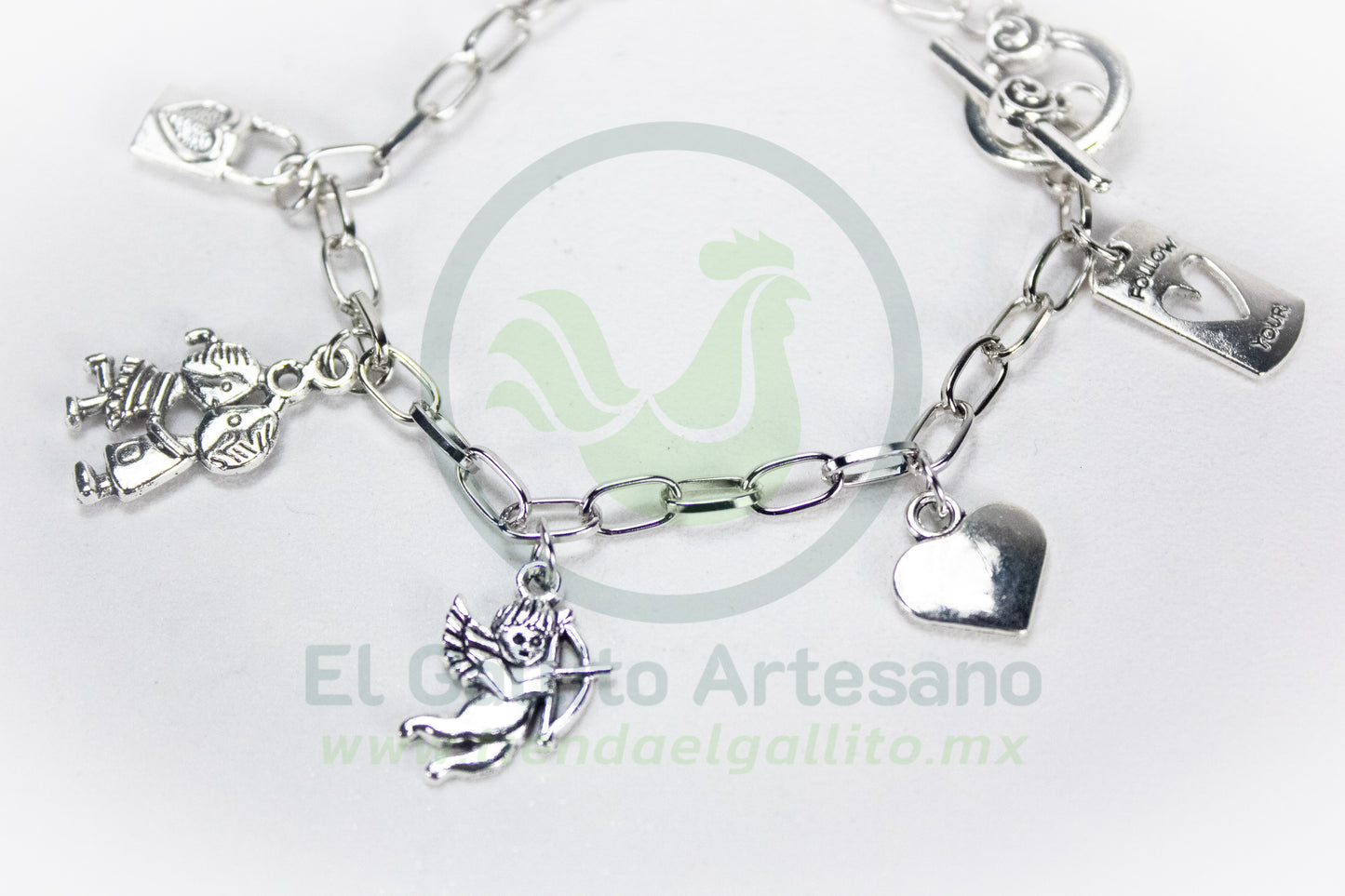 Pulsera XH #06 Amor Niquelada