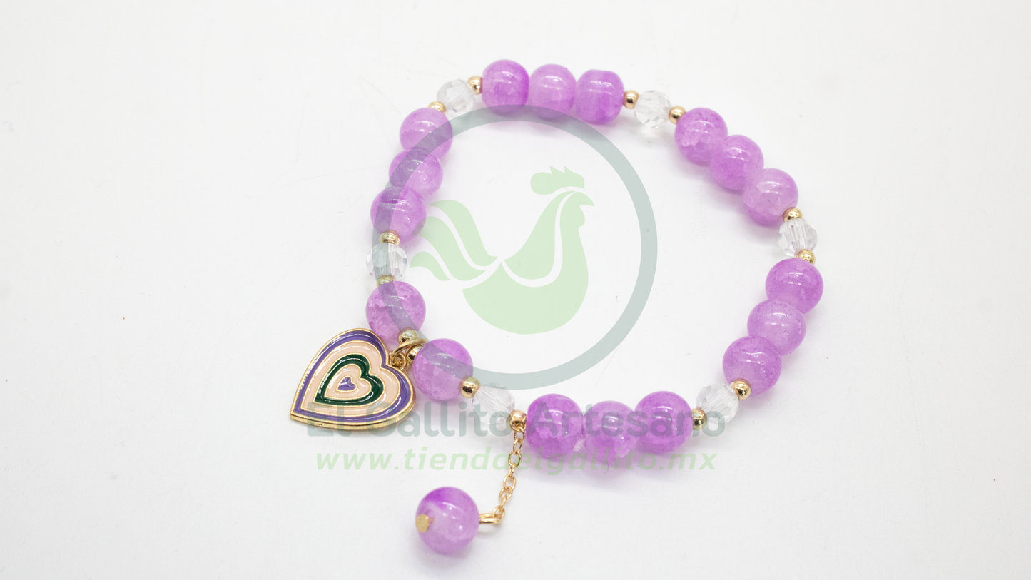 Pulsera B6 MD07 | Corazón Chicas Superpoderosas