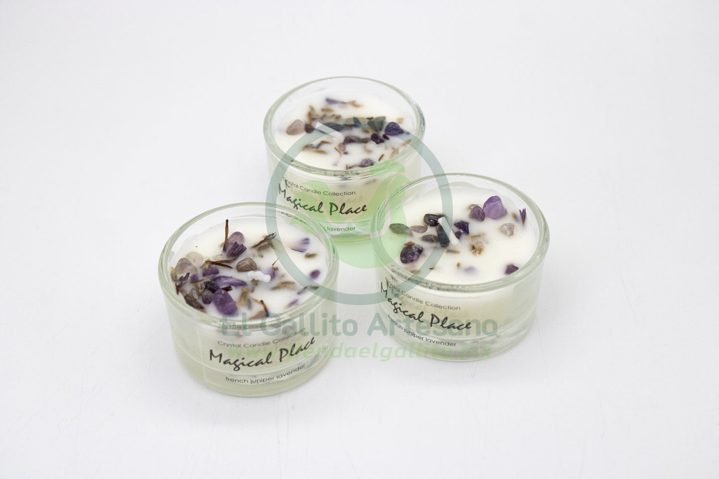 Vela Aromática | Vaso MD1 |  Lavanda y Amatista