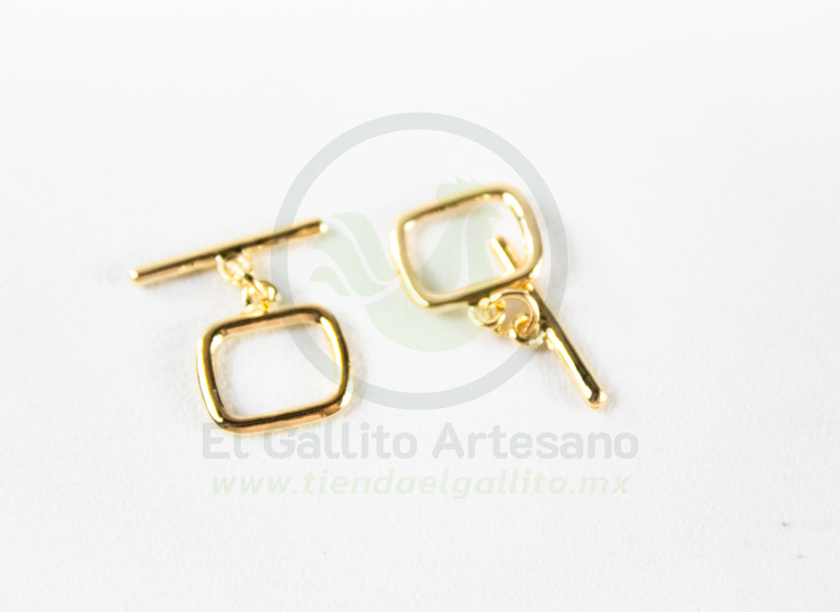 #135 Chapa de Oro - Broche Cuadrado (PIEZA)