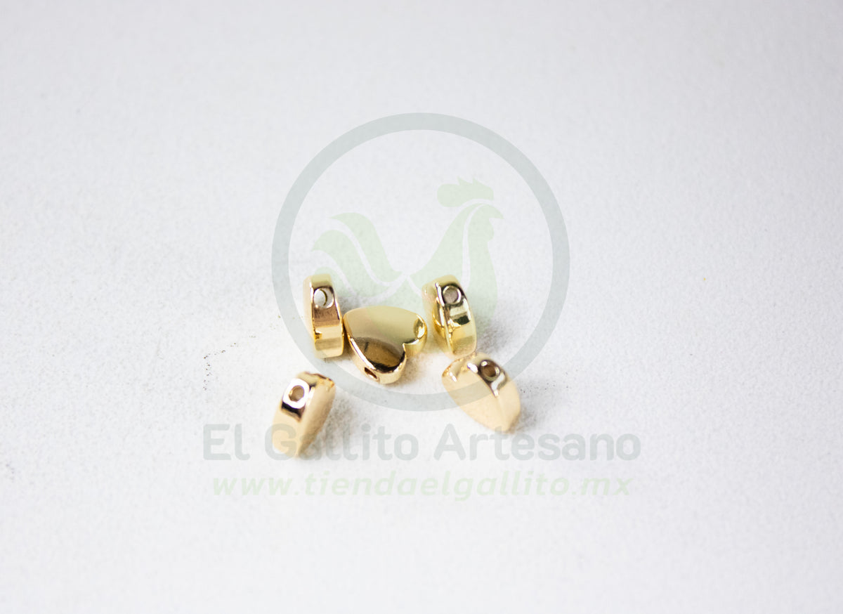 #357 Chapa de Oro - Separador Corazón 8mm (PIEZA)