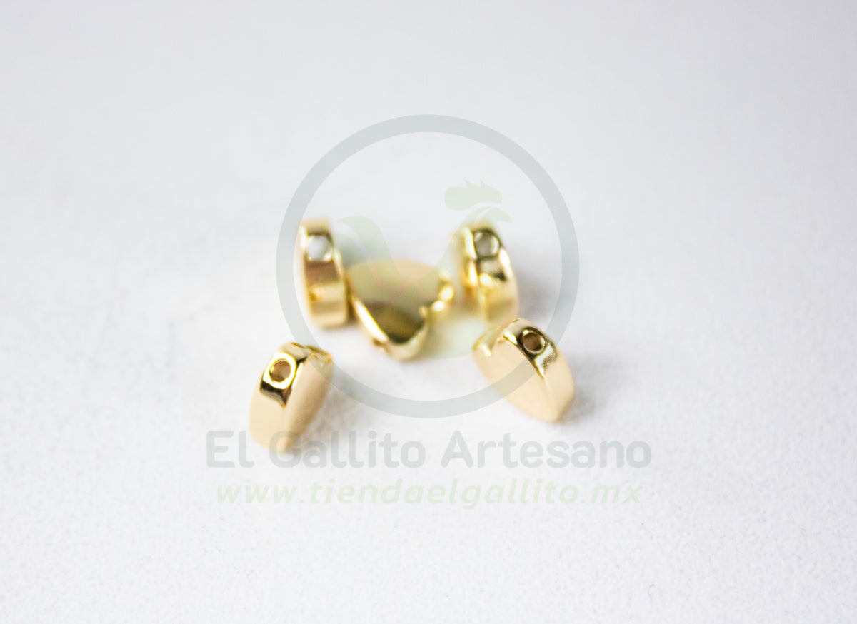 #357 Chapa de Oro - Separador Corazón 8mm (PIEZA)