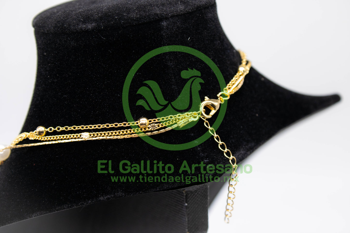 Collar 3H MD04 | Perla de Rio + Saturno