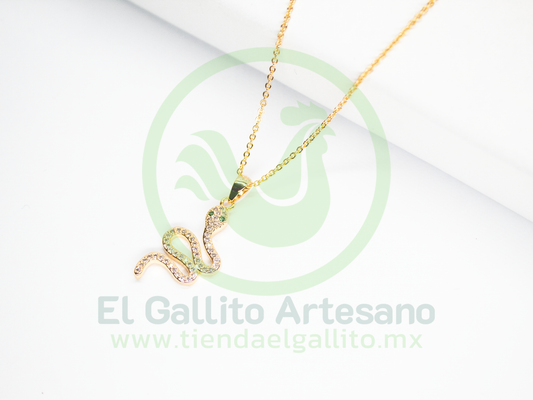 Collar Vivi 19 Zirconia Serpiente