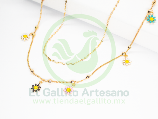 Collar Vivi 29 Girasol Doble