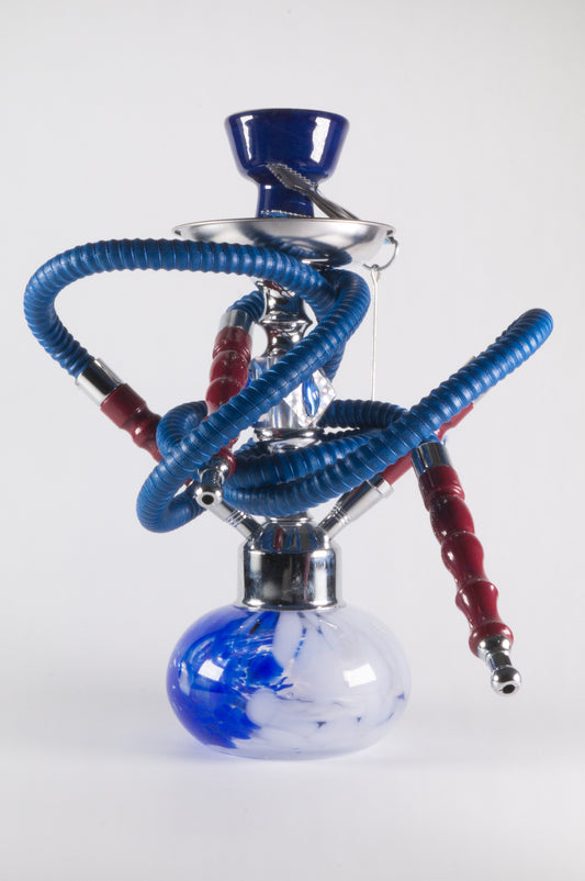 Shisha CA59 Cristal 2 Mangueras - Efecto Craquelado