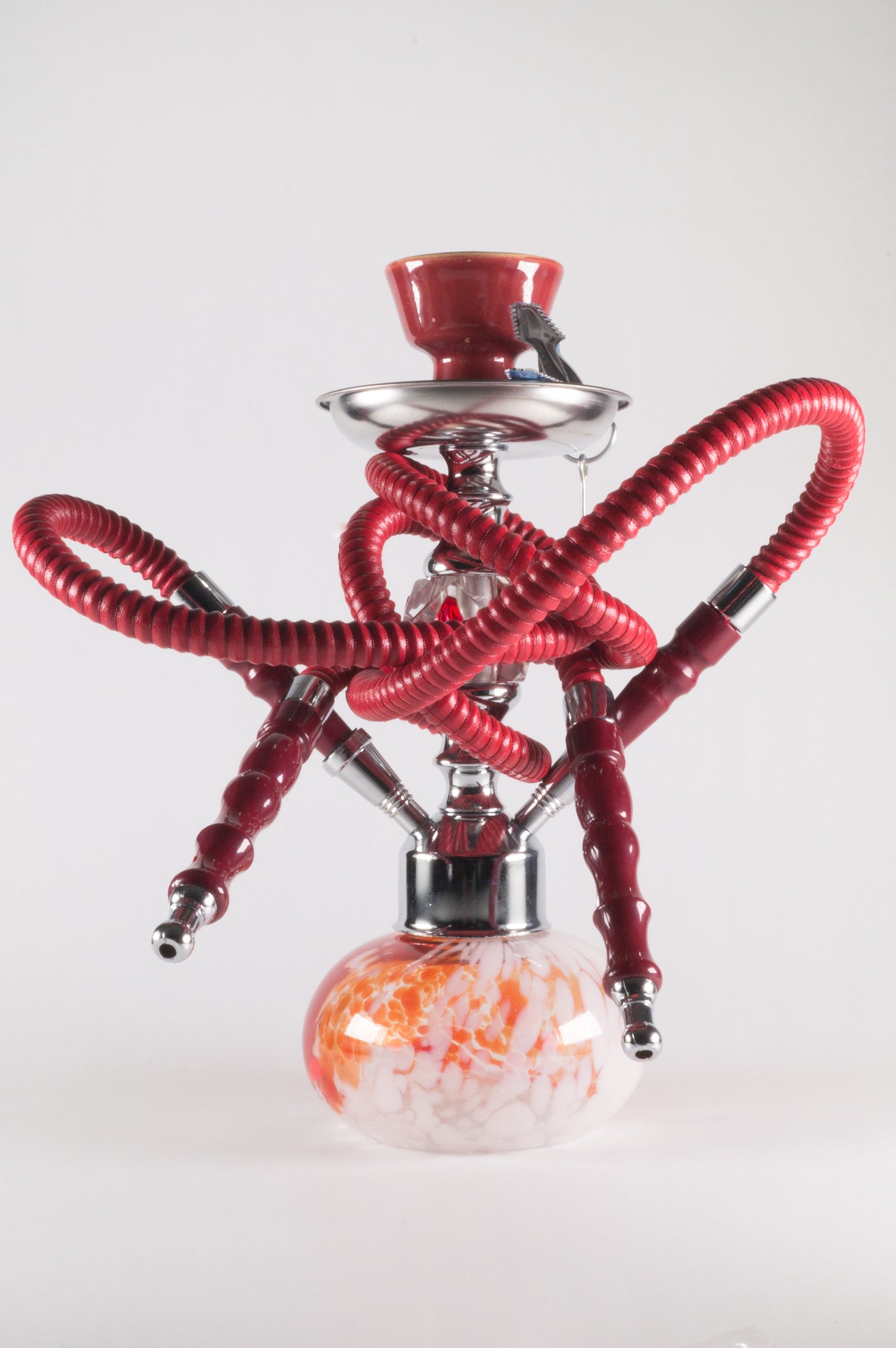 Shisha CA59 Cristal 2 Mangueras - Efecto Craquelado