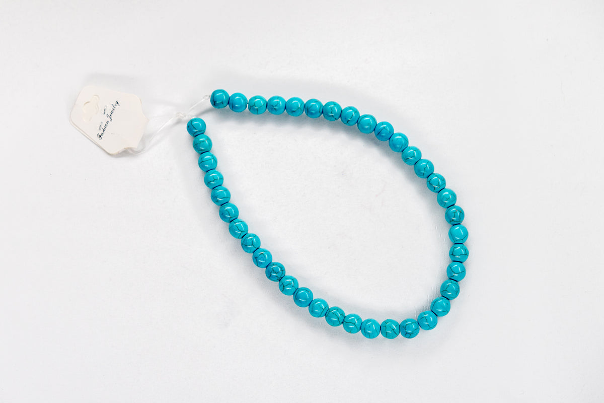 60 Perles Imitation Turquoise 4 Mm Couleur Beige Crème - Pour Bijoux DIY - Neuf