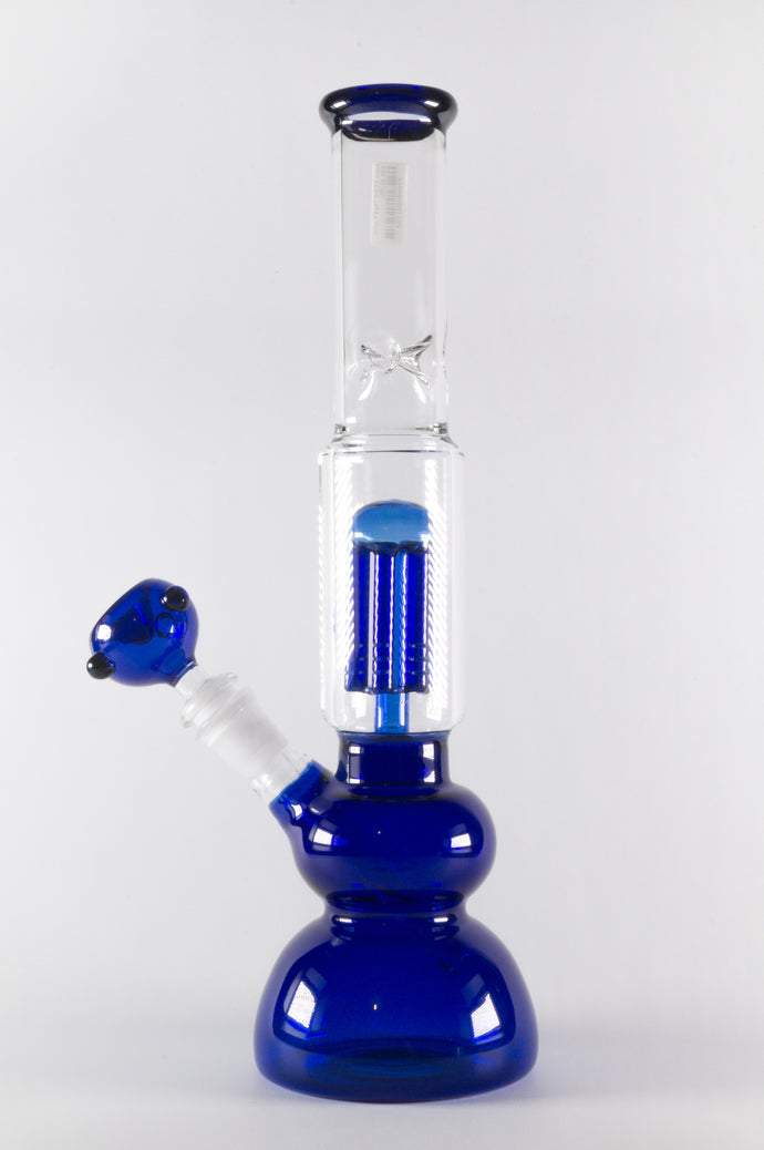 Bong CA139 | Transparente/Azul Con Adorno