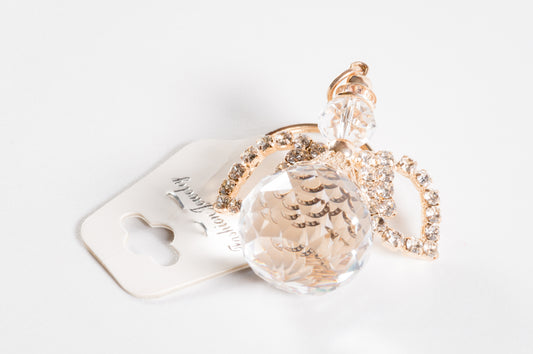 Llavero Ángel Péndulo Con Ala Cristal
