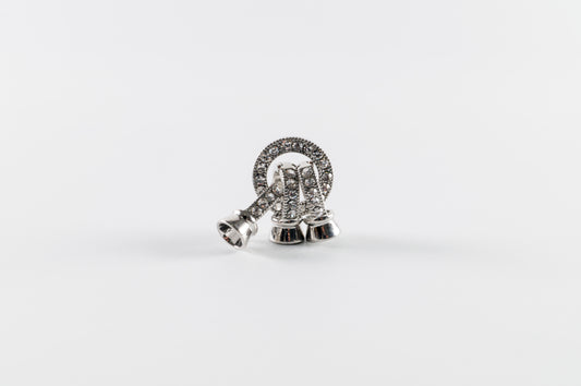 Dije Zirconia #077 | Argolla (Base anillo y pulsera)