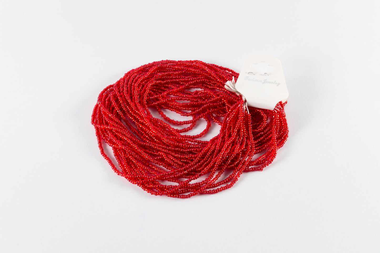 Chaquira Calibrada Rojo Plata