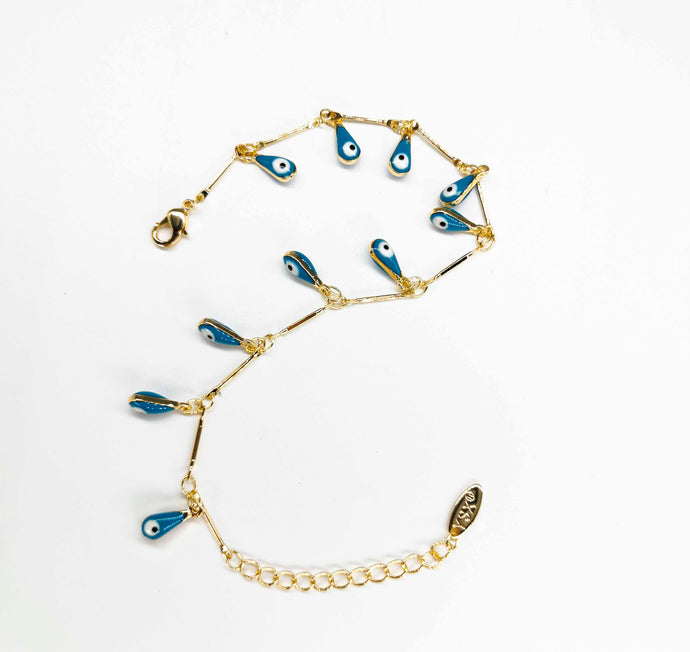 Pulsera De Ojito En Gota | Varios Colores