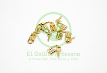 Cargar imagen en el visor de la galería, #835 Chapa de Oro - Dije Candado Con Llave 16mm (PIEZA)
