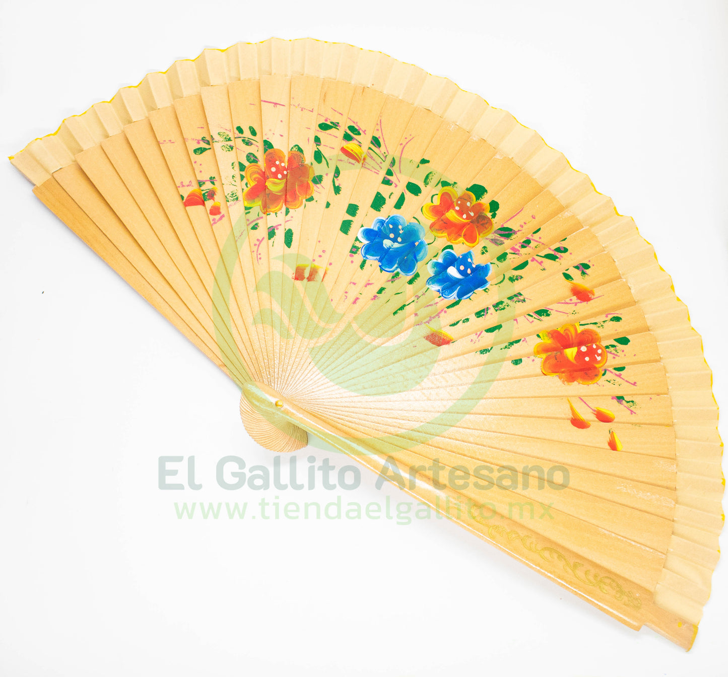 Abanico - Madera Pintado 1 Lado