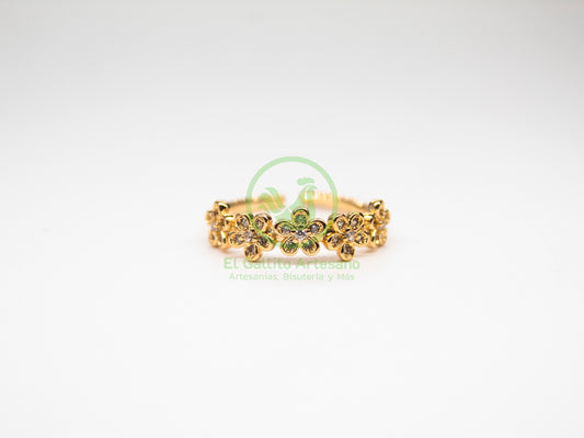 Anillo VIVI Zirconia 11 - 5 Flores