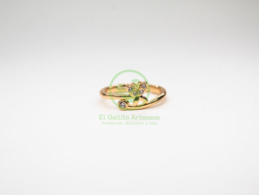 Anillo VIVI Zirconia 19 - Mariposa