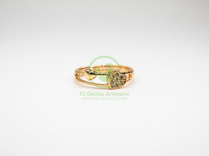 Anillo VIVI Zirconia 26 - Corazones en líneas