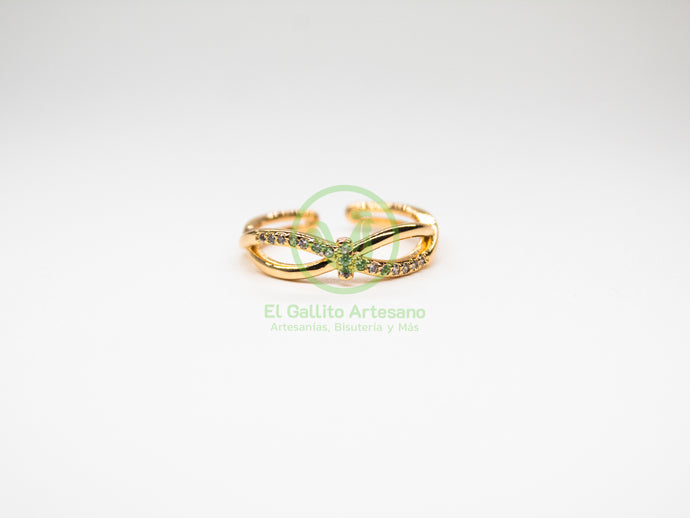 Anillo VIVI Zirconia 30 - Moño Infinito