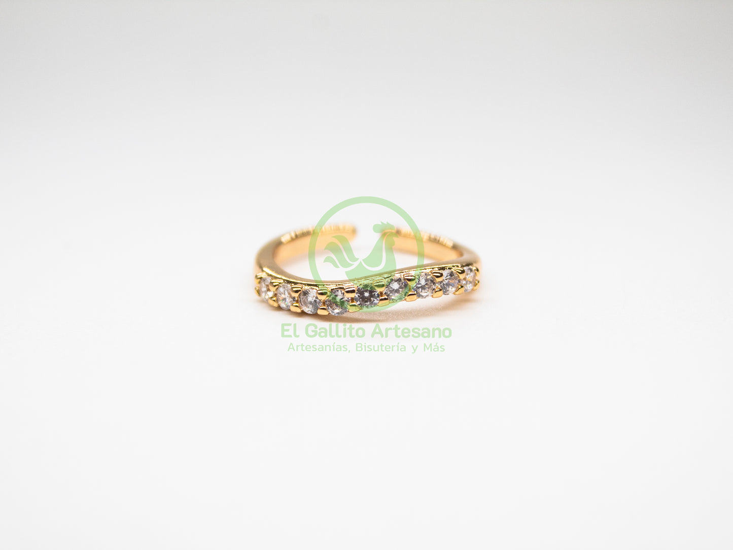 Anillo VIVI Zirconia 09 - Puntos en Ola