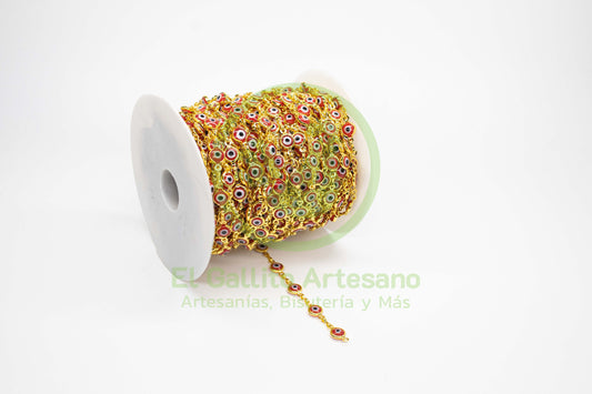 Cadena GRM CAD32 Ojo Turco Rojo