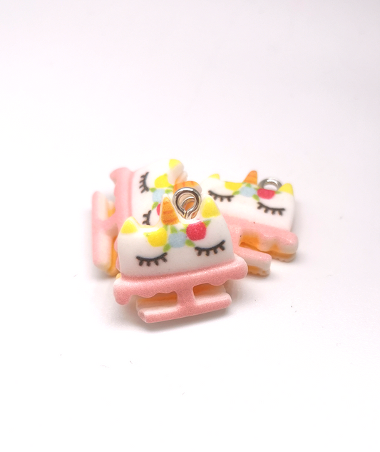 Pastel de Unicornio - Dije Unicornio Acrílico