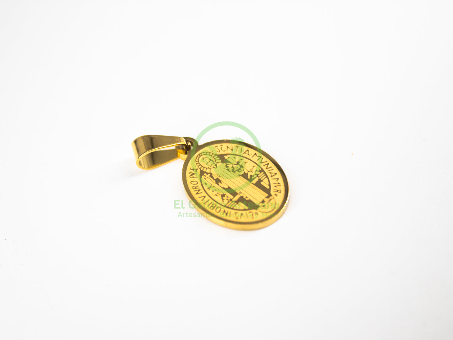 Dije Acero AC-43 San Benito Ovalado