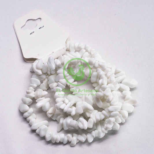 Chip De Piedra Cuarzo Blanco