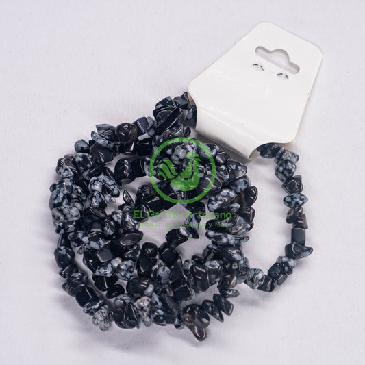 Chip De Piedra Obsidiana Nieve