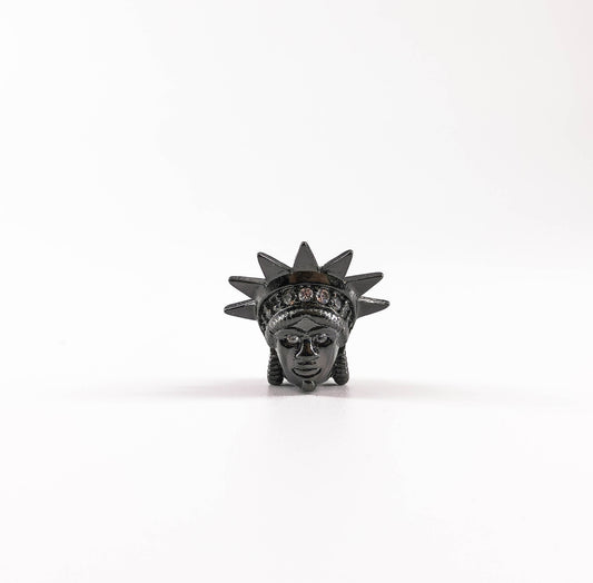 Dije Zirconia &7 | Cabeza Estatua Libertad (ULT. PZS)