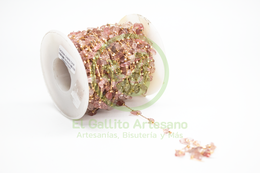 Cadena GRM Chip Cuarzo Rosa