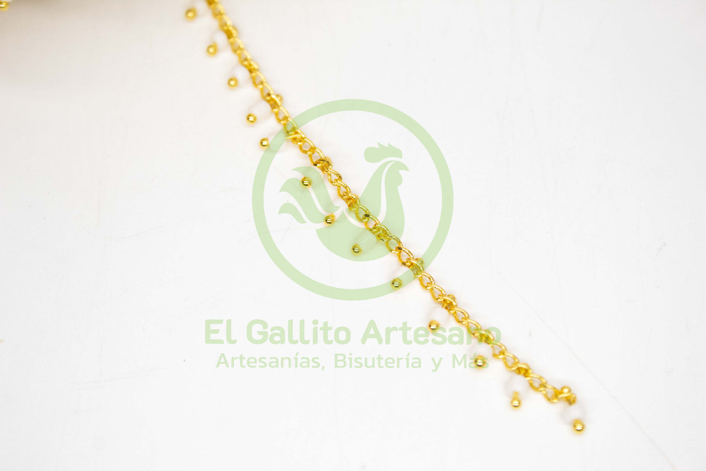 Cadena GRM CAD38 Chaquira Blanca