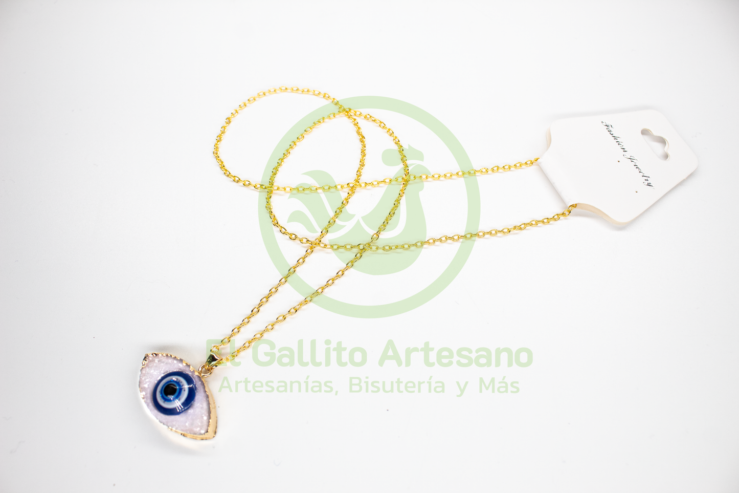 Collar Chapa Dije Ojo