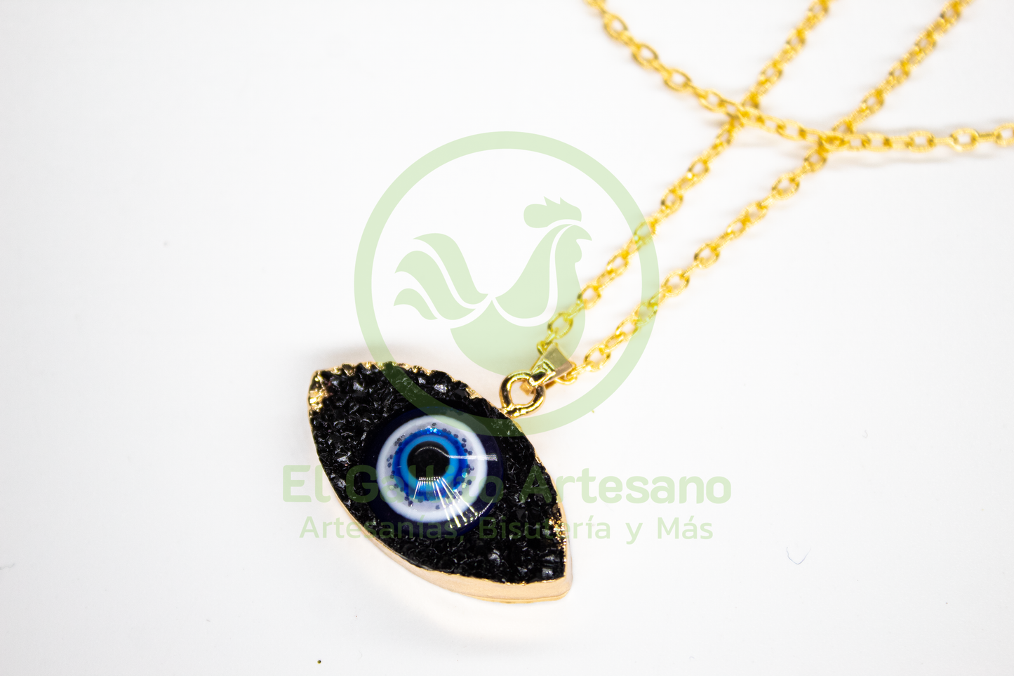 Collar Chapa Dije Ojo