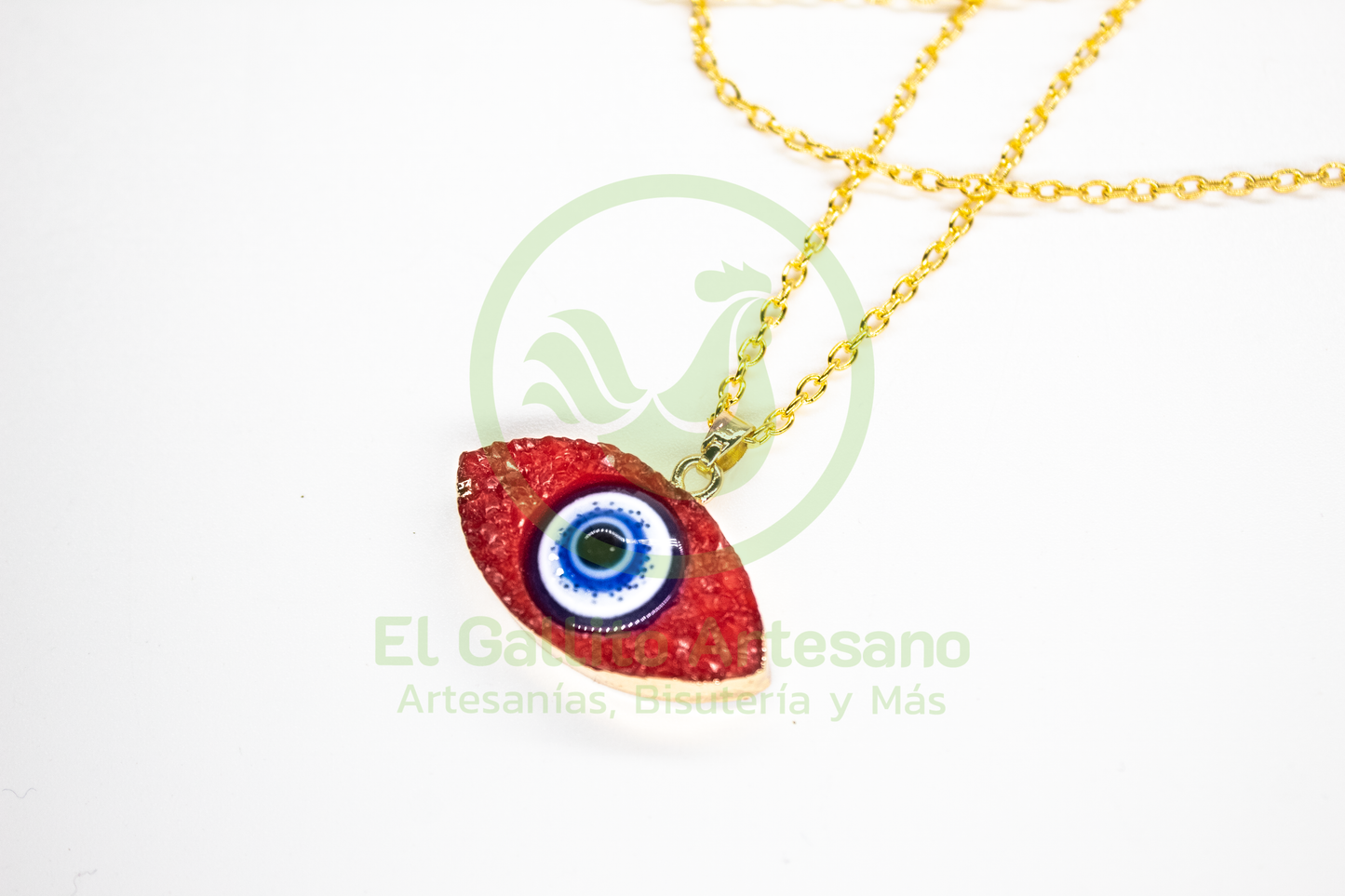 Collar Chapa Dije Ojo