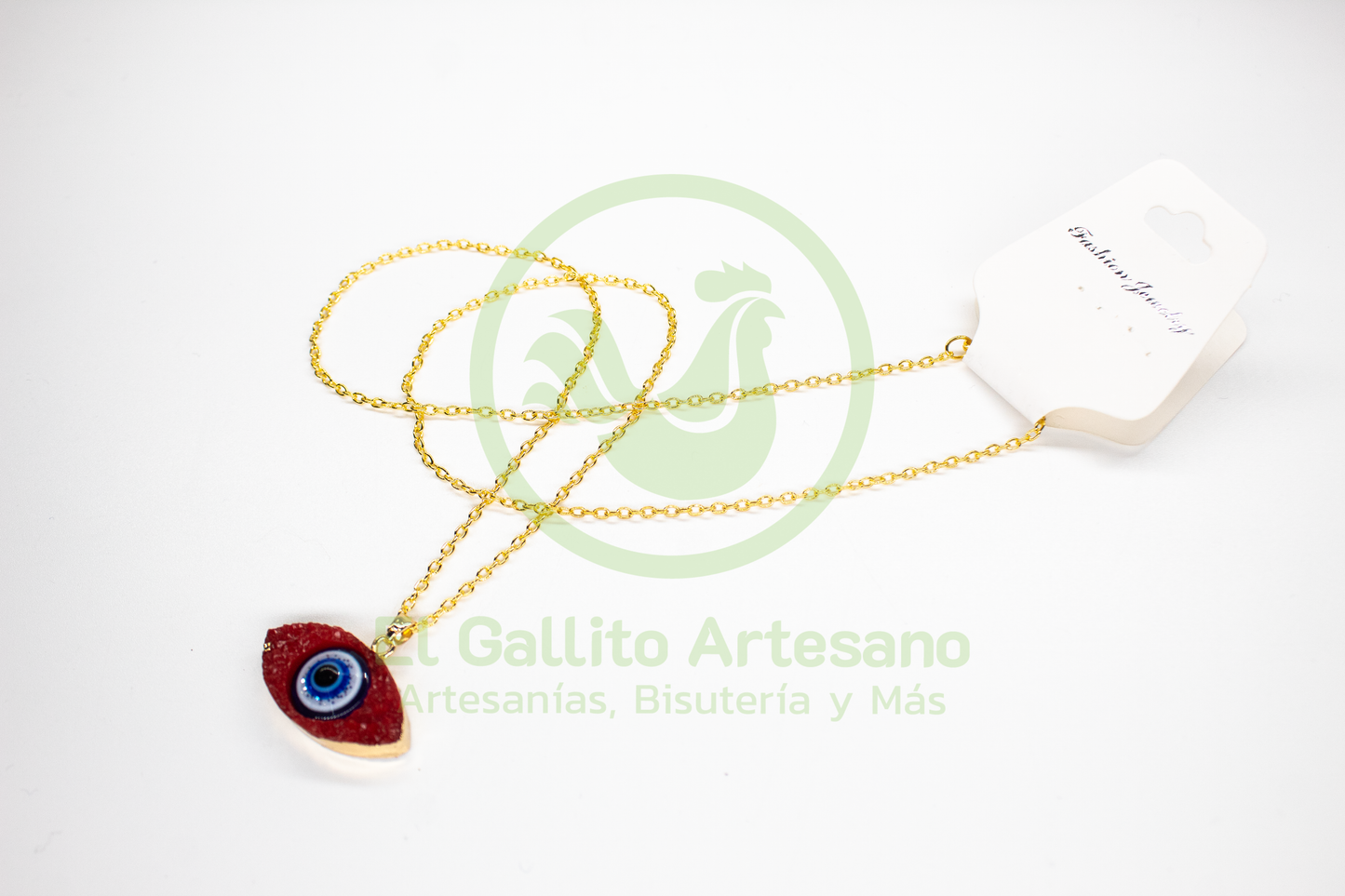 Collar Chapa Dije Ojo
