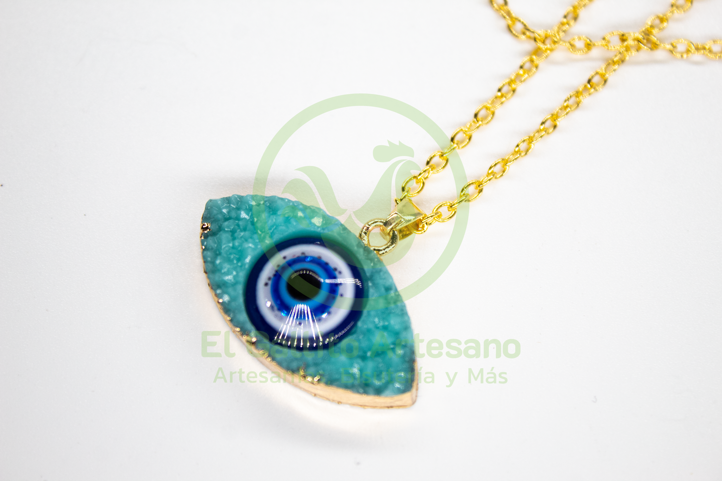 Collar Chapa Dije Ojo