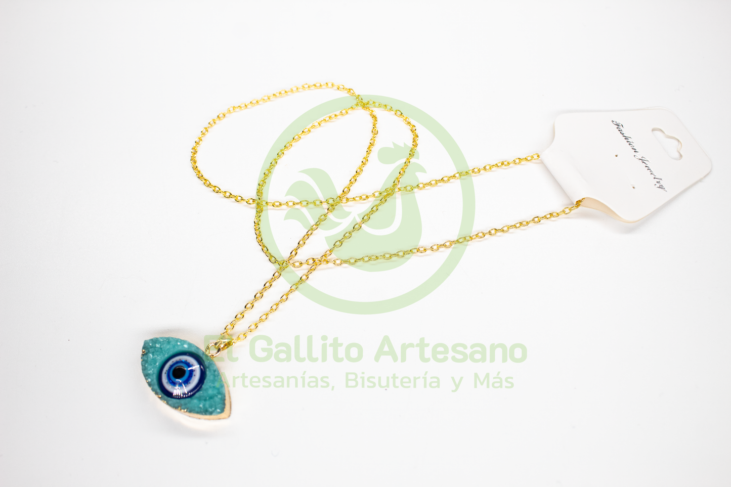 Collar Chapa Dije Ojo