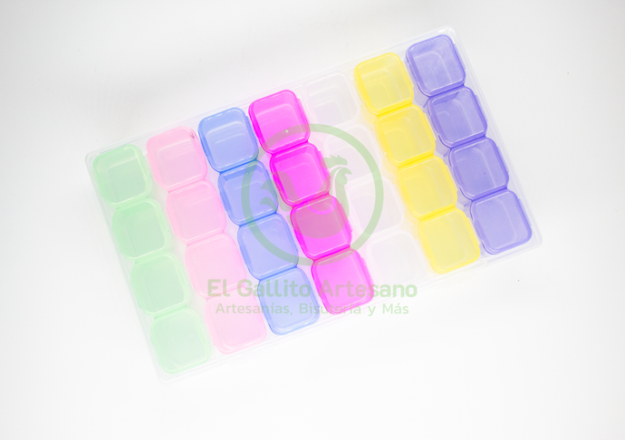 Caja Plástica Organizadora (Multicolor 28 compartimientos) CMD20_14