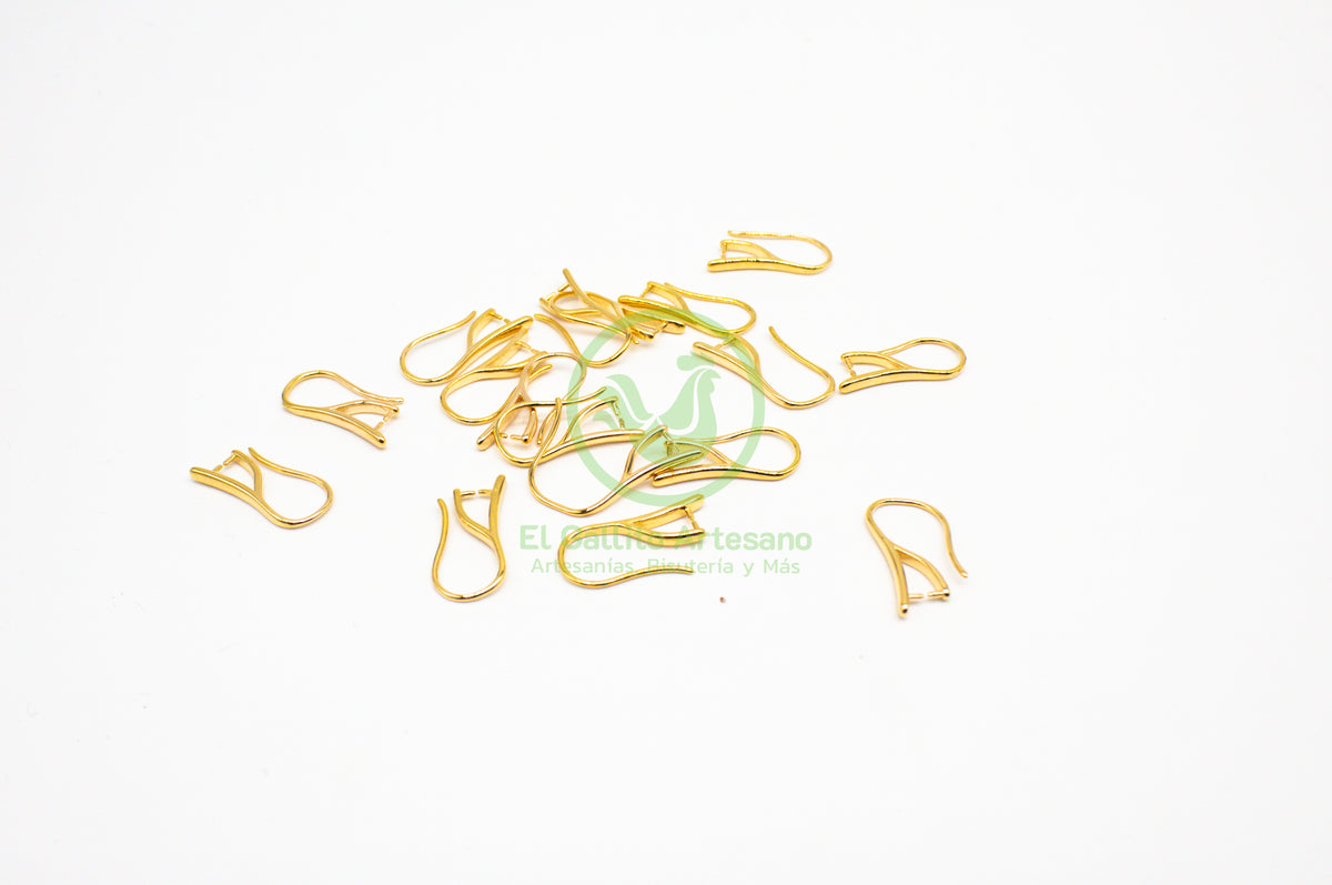 #166 Chapa de Oro - Arete Gancho Francés (PIEZA) (NUEVO)