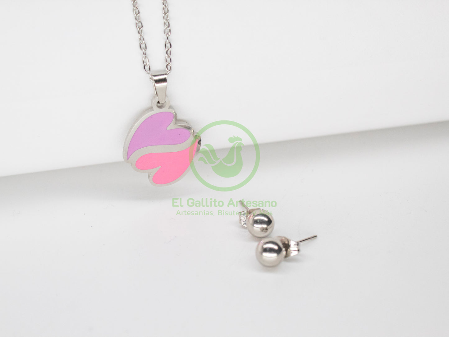 Collar Acero #24 - Corazón Unido
