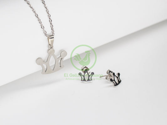 Collar Acero #25 - Corona Rey