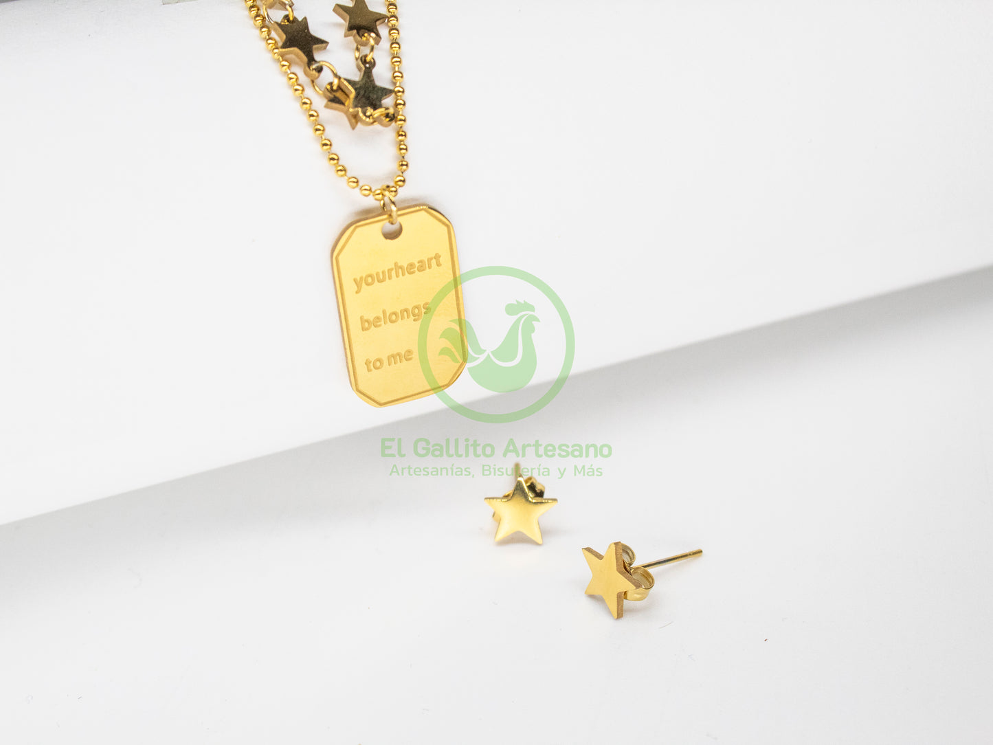 Collar Acero #42 - Estrella "Your Heart Belongs To Me"